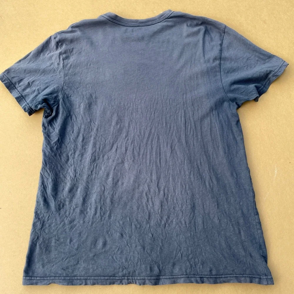 Billabong T-Shirt Mens Large Blue Casual Surf Graphic Core Fit Cotton Tee Light